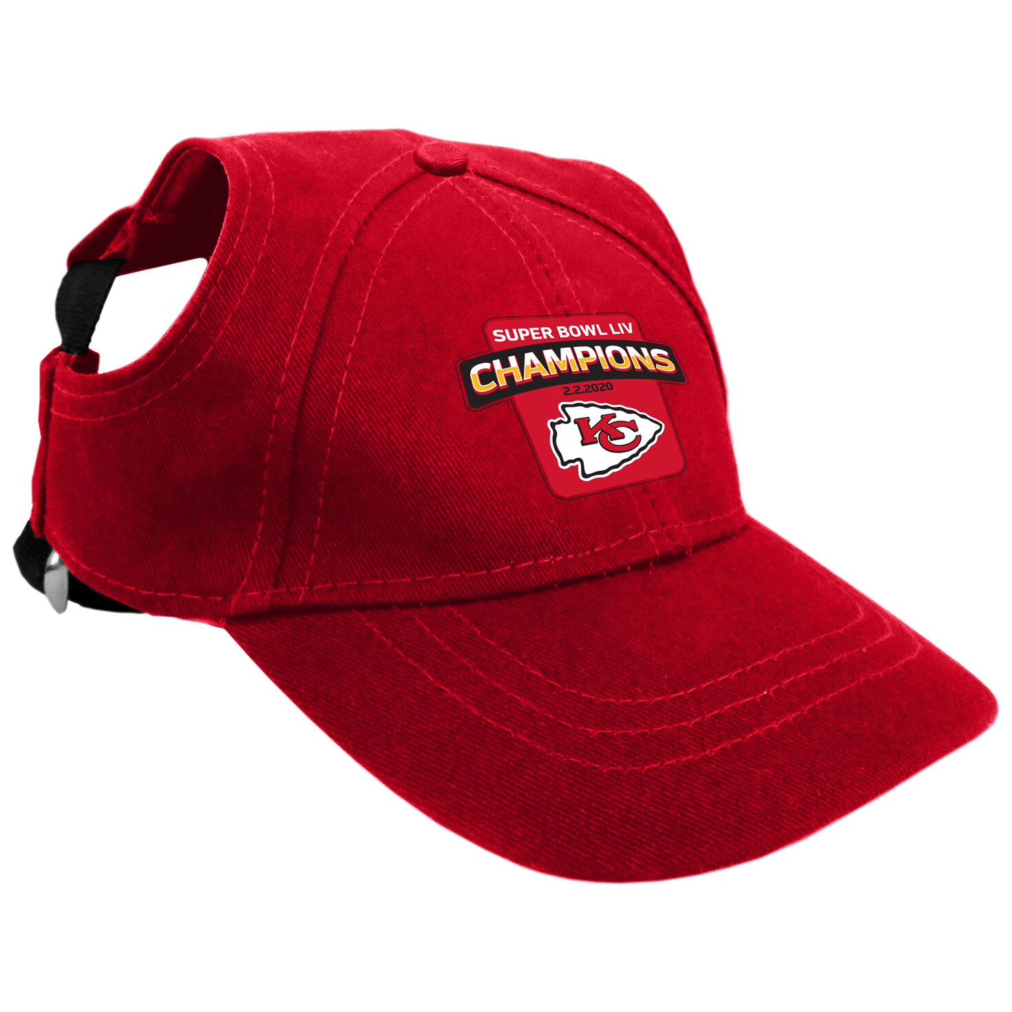 Kansas City Chiefs Super Bowl Liv Champions Pet Baseball Cap Medium Pets Hallmark